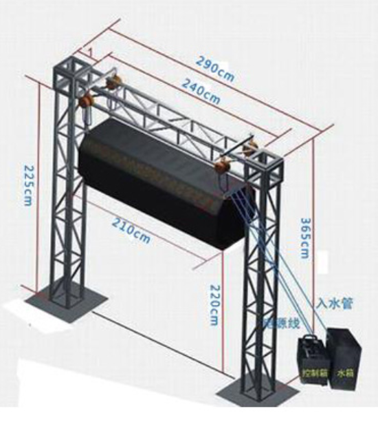 噴霧系統3d全息霧幕門安裝注意事項效果圖